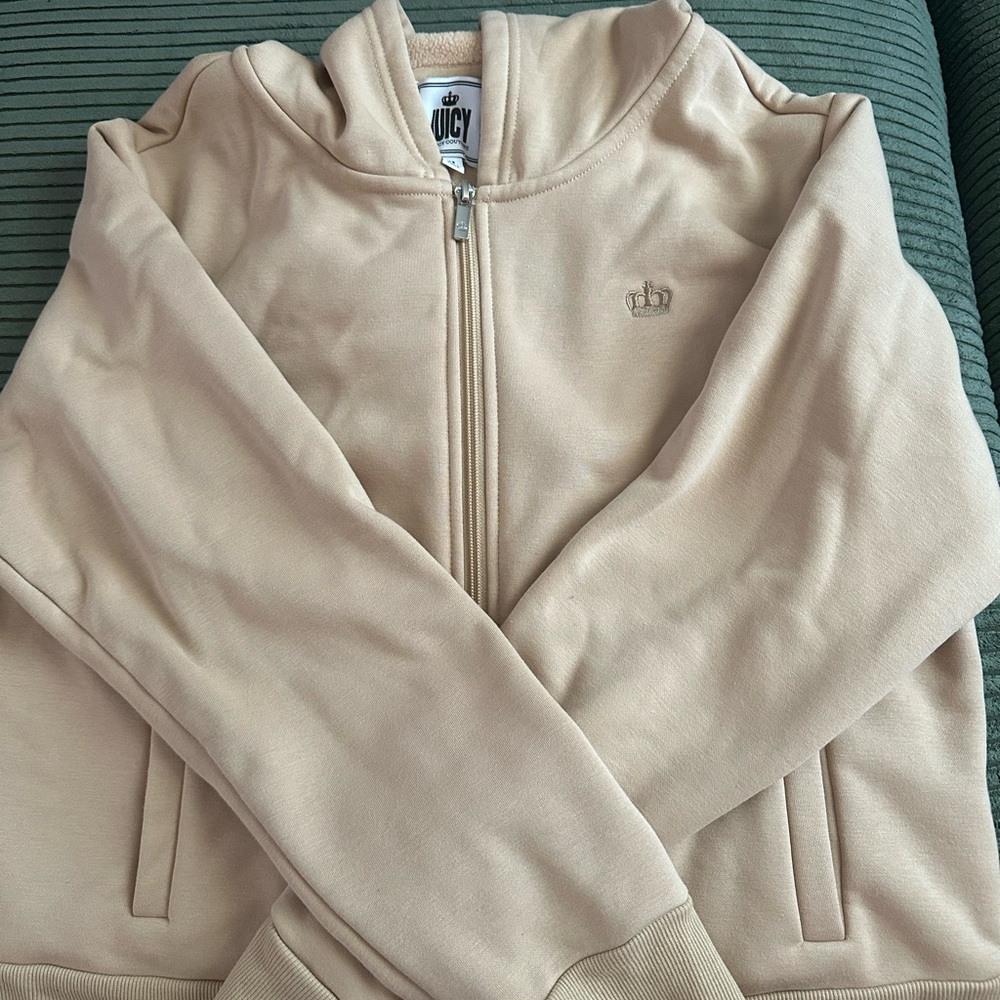 Juicy Couture Tan Fleece Jacket